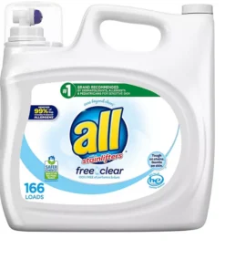 all Liquid Laundry Detergent Free Clear for Sensitive Skin (250 oz..166 loads)