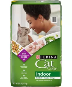 Purina Cat Chow Indoor Dry Cat Food. Hairball + Healthy Weight - 25 lb. Bag