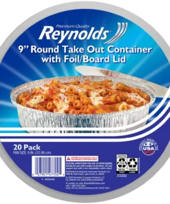 Reynolds 9 Round Foil Take Out Containers with Lids (20 ct.)