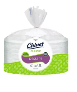 Chinet Classic White Appetizer & Dessert Plates. 6.75 (300 ct.)