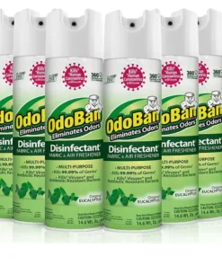 OdoBan Disinfectant Spray. 14.6 oz./can. 6 pk. (Choose Scent)