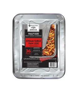 Member's Mark Aluminum Steam Table Lids. Half Size (36 ct.)