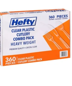 Hefty Clear Plastic Cutlery Combo Pack (360 ct.)