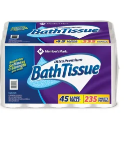 Member's Mark Ultra Premium Soft & Strong Toilet Paper. 2-Ply (235 sheets. 45 rolls)