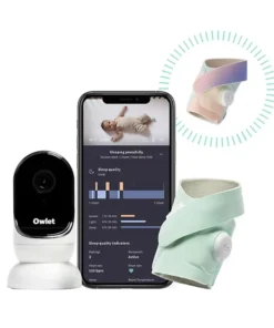 Owlet Dream Duo Dream Sock Baby Monitor and HD Camera PLUS Bonus Rainbow Fabric Sock
