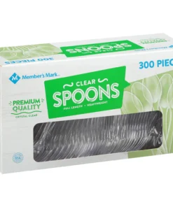Member's Mark Clear Plastic Spoons. Heavyweight (300 ct.)
