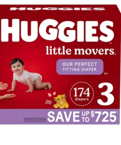 Huggies Little Movers Perfect Fitting Diapers (Choose Your Size)