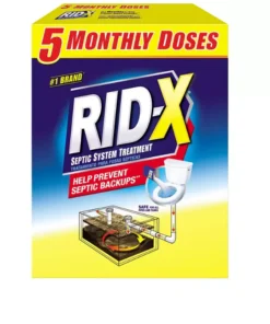 RID-X Septic Tank Treatment Powder. 5 Month Supply (49 oz.)