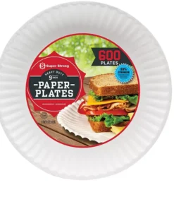 Super Strong Heavy-Duty Paper Plates. 9 (600 ct.)