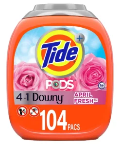 Tide PODS with Downy. Liquid Laundry Detergent Pacs in April Fresh. 104 ct.