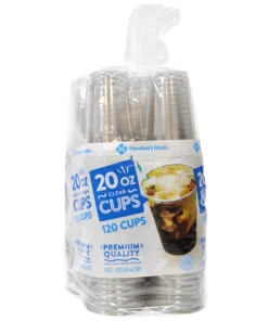 Member's Mark Clear Plastic Cups. 20 oz. (120 ct.)