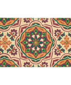 Waverly Greetings 2' x 2' Indoor/Outdoor Doormat - Ivory