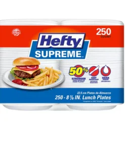 Hefty Supreme Foam Disposable Lunch Plates. 8 7/8 (250 ct.)