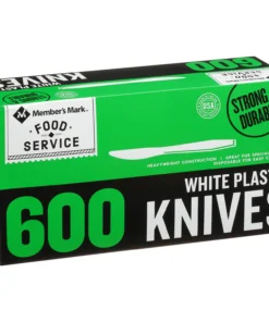 Member's Mark Plastic Knives. Heavyweight. White (600 ct.)