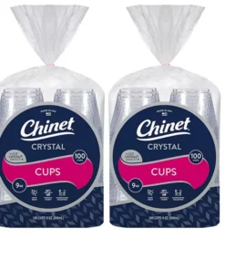 Chinet Cut Crystal Cups. 9 oz. (100 cups/pk.. 2 pk.)