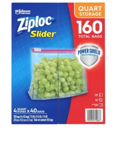 Ziploc Storage Slider Quart Bags (160 ct.)