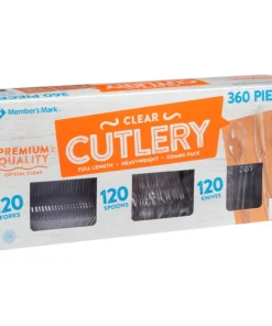 Member's Mark Clear Cutlery Combo Pack (360 ct.)
