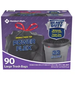 Member's Mark 33-Gallon Power-Guard Drawstring Trash Bags (90 ct.)