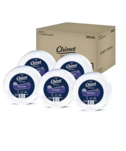 Chinet Cut Crystal Clear Plastic 7 Dessert Plates Case (150 ct.)