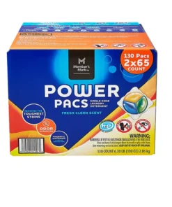 Member's Mark Laundry Detergent Power Pacs. Fresh Clean Scent (130 ct.)