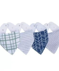 Bazzle Baby Bandana Drool Bib. 4 pk. (Choose Your Color)